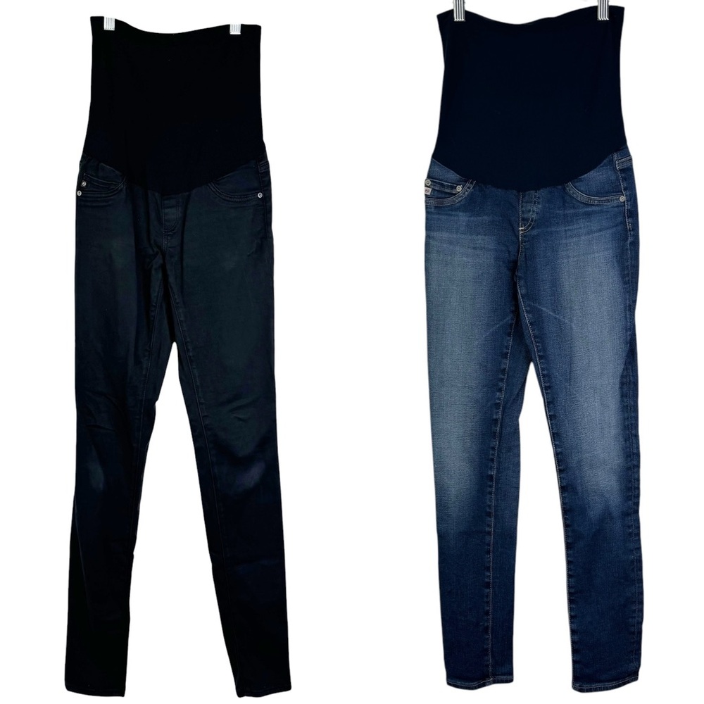 AG Adriano Goldschmied‎ Bundle of 2 Women's Jeans Black and Blue 25R Maternity